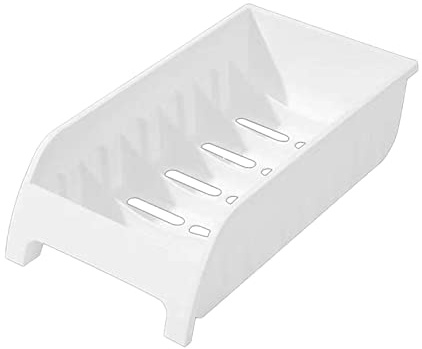 Diskställ plast upprätt skåp tallrikshållare organiseringsplatta skållock torkställ stativ för köksskåp bänkskiva (14 x 25,5 x 7 cm)