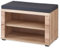 Stella Trading SONOS Schuhbank in Altesche massiv, Old Artisan Oak Optik FSC-Zertifiziert - Moderne Sitzbank mit Stauraum für Ihren Flur - 80 x 53 x 40 cm (B/H/T)