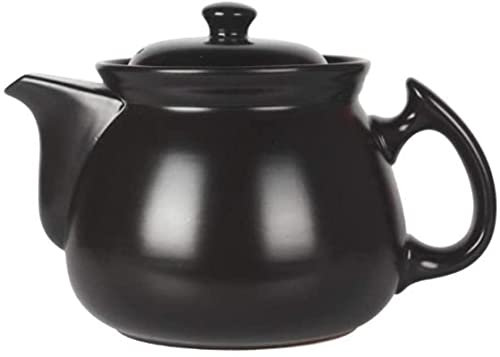 CVNIMV Cazuela De Barro Olla para Estofado Cazuela De Barro Olla Cazuela De Cerámica: Resistente Al Frío Y Al Calor, Eficiente Energéticamente, Saludable Y Duradera, Fácil De Limpiar-Negro_c