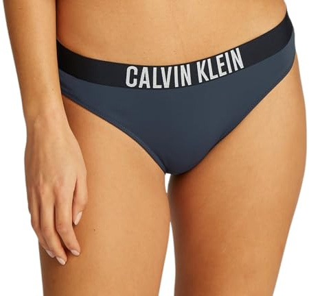 Calvin Klein Braguita de Bikini Mujer Bikini Slip, Azul (India Ink), L