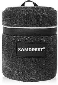 XAMOREST Kamera-Objektivtasche (Segeltuch, Schwarz, S (8cm x8cm))