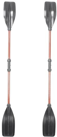 2PCS Remos para Kayak Desmontables, Remo Kayak Ajustable, Pala Ajustable De Fácil Transporte para Tabla De Surf Canoa, Pala De Aluminio para Kayak Bote De Remos Canoa