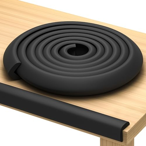 Furniture Edge Guards, 16ft Protective Foam Cushion, Black