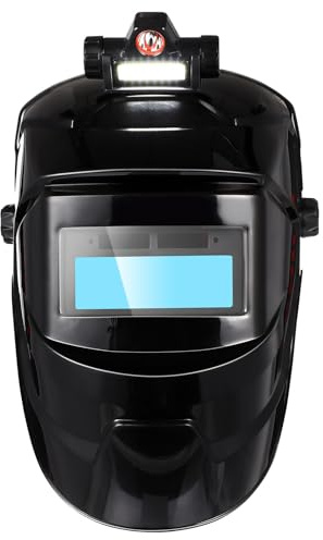 FRCOLOR Casco da Saldatura Autoscurante Regolazione Tonalità e Sensibilità per Saldatore, Casco Protettivo per Lavoro in Ambienti Diversi