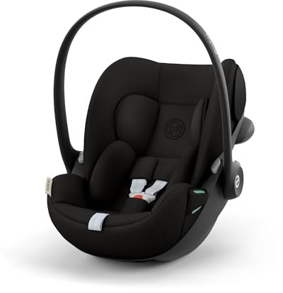 CYBEX Gold Babyskydd Cloud G3, Magic Black | Från födseln upp till ca 24 månader, För barn från 40 cm till 87 cm, Max. 13 kg, 180° vridfunktion, Inkl. nyföddsinlägg