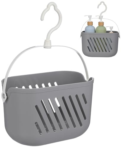 GANAZONO Organizer Sospeso Gancio in Plastica, Cestino Portaoggetti da Appendere per Bagno e Cucina, Contenitore Multifunzione per Stoccaggio e Organizzazione
