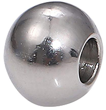 BEADIA Stainless Steel Spacer Beads 4x3mm Round Loose Charm Caps Beads for DIY Jewelry Making 100pcs with 1.5mm Hole