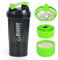 XTKS Shaker à Protéines 500ml (16oz) - Shaker Proteine avec compartiment - Bouteille Mélangeuse Anti-Fuite, Boule Inoxydable - Idéal pour Shakes, Smoothies - Sans BPA,Lave-Vaisselle (vert)