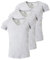 Young & Rich Herren Uni T-Shirt mit extra tiefem V-Ausschnitt Slimfit Stretch Dehnbare Passform einfarbiges Basic Shirt - 3er Pack, Grösse:M, Farbe:Hellgrau