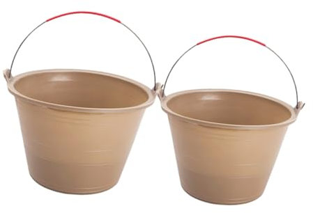 DIYEAH 2 Pièces Seau à Renforcé de Seaux pour Chantier Seau Polyvalent pour Mélanger Mortier pour Construction