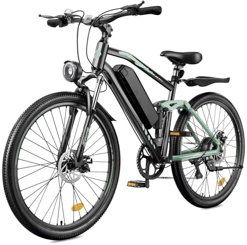 Finbike M50 Electric Bikes for Adults, 27.5 Mountain Bike with 36V 13Ah Battery, 4-Link Suspensions Shock Absorption, 100KM Max Range, 7-Speed Derailleur, Ebike for Daily commuting and Off-road