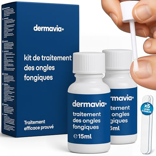 Traitement contre les mycoses des ongles – Traite le pied d’athlète, la teigne et les démangeaisons – 30 ML – Convient aux diabétiques – Traitement cliniquement prouvé – Facile à utiliser et résultats