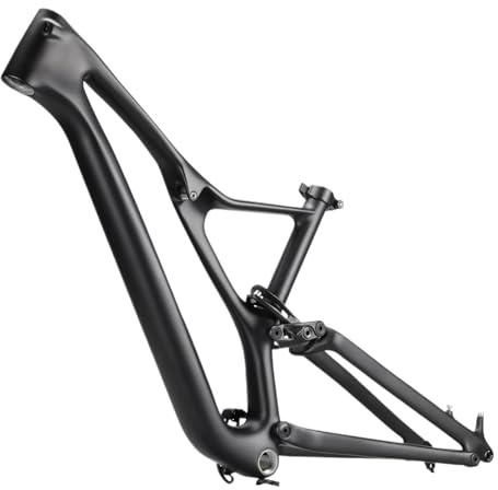 Générique VTT Tout Suspendu en Carbone, Cadre Fibre de avec axe Frein à Disque 148 * 12 mm(Matte,L)