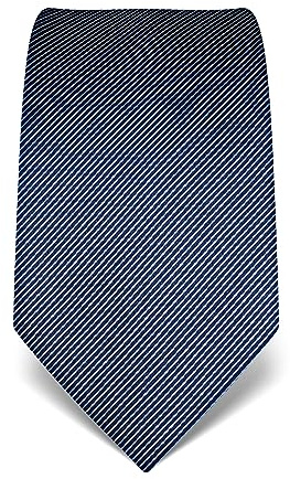Vincenzo Boretti cravatta elegante classica da uomo, 8 cm x 15 cm, di pura seta di alta qualità, idrorepellente e antisporco, motivo a righe blu
