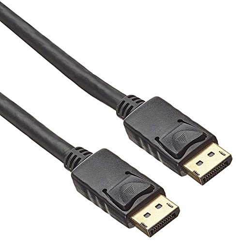 PremiumCord 4K DisplayPort 1.2 anslutningskabel M/M 3 m, kontakt till kontaktkabel, 18 Gbps, Video 4K@60Hz 2160p, Full HD 1080p, HDCP, guldpläterade anslutningar, svart