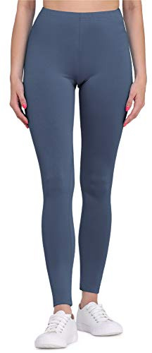 Bellivalini Dam Leggings Lång BLV50-147 (Jeans, XL)