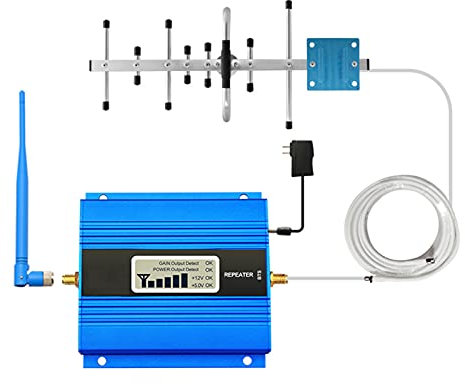 ZXNQ Fréquence Unique Amplificateur Téléphone Portable Répéteur 2G 3G 4G amplificateur Signal Téléphone avec antennes pour Superficie Couverte 50-200㎡,1800MHz