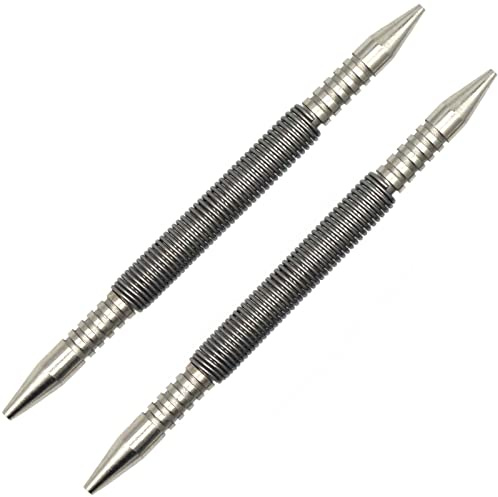 WHLLING 2-Piece Dual Head Combo Nail Setter, 3/32″& 1/8″Spring Nail Set