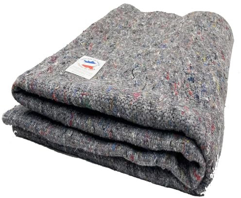LNT France - Couverture XXL Pour Déménagement - Protection Meubles- Transport et Stockage - 180 x 220 cm - 330 g/m2 Couverture 100% Textile Recyclé