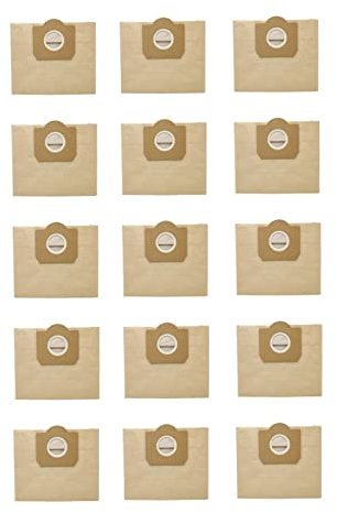 ZEKICE 15 Bolsas de Polvo compatibles con aspiradora KARCHER WD3 Premium WD 3,300 M WD 3,200 WD3.500 P 6,959-130