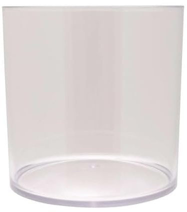Acrylic Cylinder Vases - 15cm or 24cm - Vases for Flowers, Candles, and Succulents - Modern and Stylish. (2 Vase, 14.5cm x 15cm Clear)