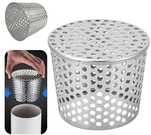 Protezione per Grondaia, Filtro per grondaie, Protezione anti-blocco per tetto, Filtro Di Protezione Per Grondaia, Schermi per grondaie, Griglia di Scolo per Grondaia, per Iltrare Foglie, Rami