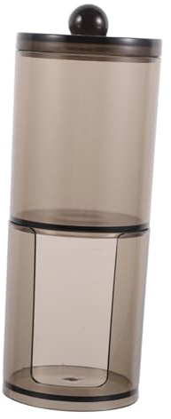 FRCOLOR Dispensador De Bolas De Algodón Frascos Dispensadores De Bastoncillos De Algodón Para Guardar Bolas El Baño Organizador De Tocador Con Tapa Incluye Palillos Para Hilo y Accesorios