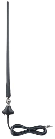 Bingfu Marine Boat FM AM Radio Antenna, 42cm Flexible Rubber Mast with 2Meter Cable DIN Plug, Waterproof Stereo Antenna for Boat Car RV Motorcycle ATV Tractor Yacht