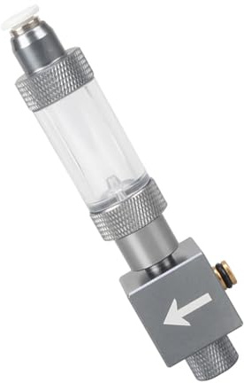 KieTeiiK Atomizzatore Diffusore Esterno per Valvole del CO2 per Acquari con Contabolle Rimovibile Migliora La Crescita delle Piante Acquatiche