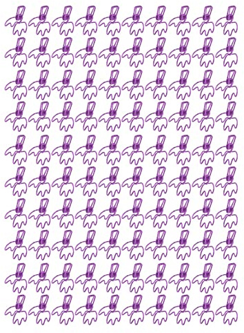 PAPPERSKLÄMMER SÖT METALLPÄRM FÖR KONTORSSKOLMATERIAL (Purple)