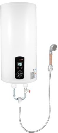 Elektrisk varmvattenberedare 35 l, 50 l, 60 l, 70 l, väggmonterad förvaringstank, energibesparande 2 000 W varmvattenberedare för vertikal väggmontering, max 75 °C, med läckageskydd (50 l)