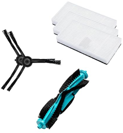 Cecotec Kit Accesorios - Recambios para Conga X50. Incluye Cepillo Mixto Multifunción, 2 Cepillos Laterales y 3 Filtros de Alta Eficiencia para Realizar Mantenimiento y Alargar la Vida Útil