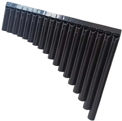 Juego De Enseñanza Flauta Pan Negra 18 Tubos En Do Mayor Flauta Pan(Black)