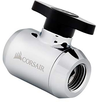 Corsair Hydro X Series XF Ball Valve - Chrome