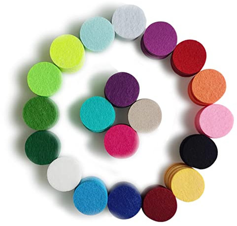 260 Pcs 17mm Aromatherapy Diffuser Pad Round Fibre Replacement Refill Pads Essential Oil Diffuser Pad Air Freshener Accessories