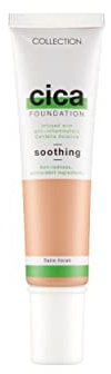 Collection Cosmetics Hydrating Medium Coverage Cica Foundation Infused with Anti-Redness, Vegan Foundation, 30ml, Buttermilk