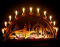 Schwibbogen Hamburg - Stadtmotiv - 68cm, 11 Kerzen + Vorbeleuchtung - Feine Handarbeit aus dem Erzgebirge - Weihnachten erzgebirgischer Lichterbogen