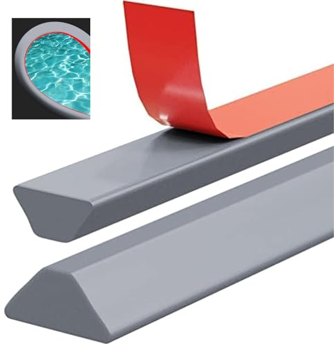 Striscia protettiva per doccia autoadesiva, a forma di T, per pavimento e doccia, in silicone, per porta della doccia senza cornice, per separazione a umido e asciutto (grigio)