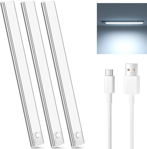 JEKEMORYE led cuisine sous meuble avec 2 câbles USB