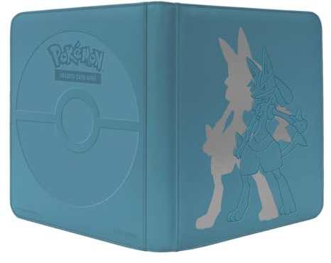 Ultra Pro | Pokemon Elite Series: Lucario 12-Pocket Zippered PRO Binder | Trading Card Game Accessory| Ages 6+