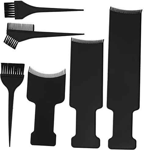 HAPINARY 6 Piezas Kit de Coloración del Cabello Placas de Plástico 35X8.5 CM Diseño Simple Seguro y Duradero para Cuidado Privado del Cabello