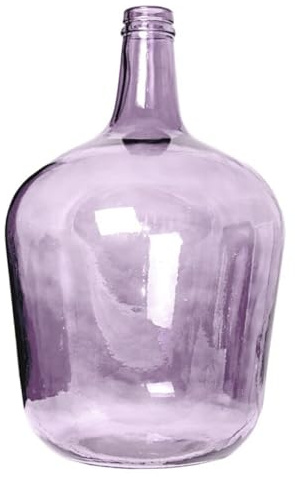 Cosecha Privada Cok Garrafa Vidrio Transparente - Damajuna - Estilo Apple Botijo transparente de colores - Jarra Cristal - Jarrón Cristal (Mora, 12 L)