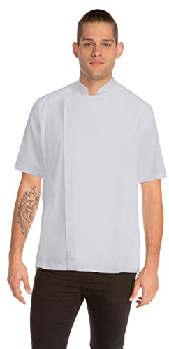 Chef Works Cannes Chefs Jacket Short Sleeve - Size XL