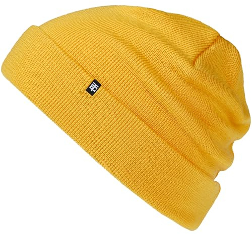 Enter the Complex® Winter Mütze, Warme Woll Beanie, 100% Merino, Damen und Herren, Gelb