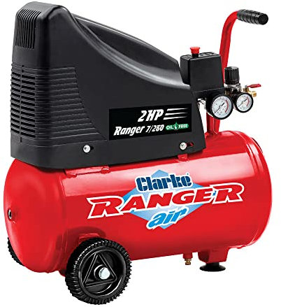 Clarke Ranger 7/260 7.8cfm 24 Litre 2HP Air Compressor (230V) - 2242030