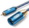 EMK RCA auf XLR Kabel Subwooferkabel Coaxial Stecker auf XLR Stecker Mikrofonkabel Koaxial Audiokabel Cinch Kabel MIC Adapter für DVD, Lautsprecher, TV, Mischpult, Verstärker (M-2m)