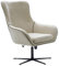 Mirjan24 Sessel Ezrubo, Polstersessel, Loungesessel, modern Relaxsessel mit Metallfüße, Dreh- und Kippmechanismus, Einzelsessel für Wohnzimmer oder Schlafzimmer (Velluto 02 + Velluto 20)
