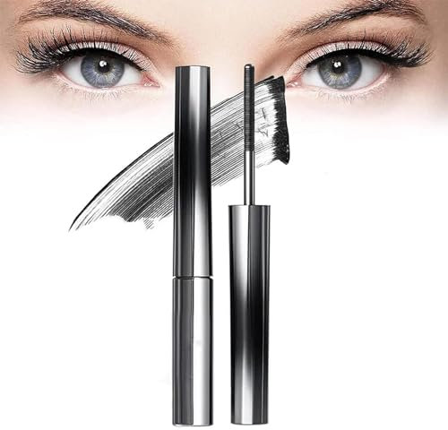 Judy Doll 3D Curling Eyelash Iron Mascara - Waterproof, Natural Thickening Lengthening Long Lasting Bristleless Mascara (Black)