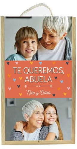 Caja botella de vino personalizada con foto (Caja para 2 botellas)