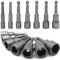 SyiXute 14 Stück Steckschlüssel Set,6-19mm Vertiefung Sechskant Stecknuss,1/4 Zoll Magnetisches Stecknuss Nuss Adapter,Steckschlüsseleinsätze für Bohrer Akkuschrauber